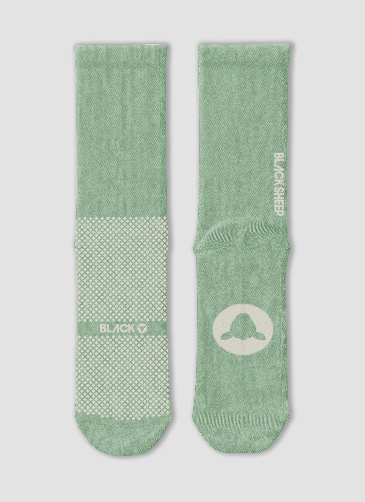 Crew Sock - Vertical Green