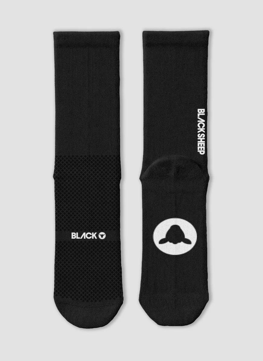 Crew Sock - WORDMARK BLACK
