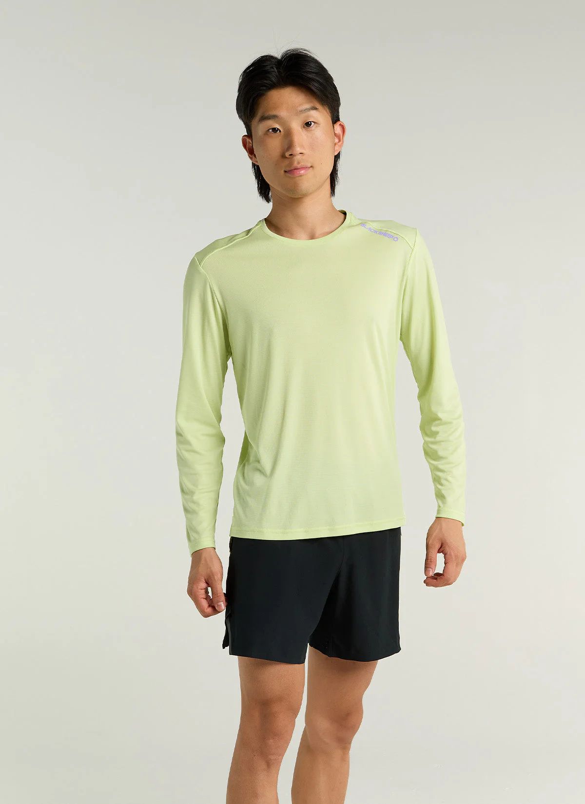 Men's Dry LS Tee - Shadow Lime - Image 2