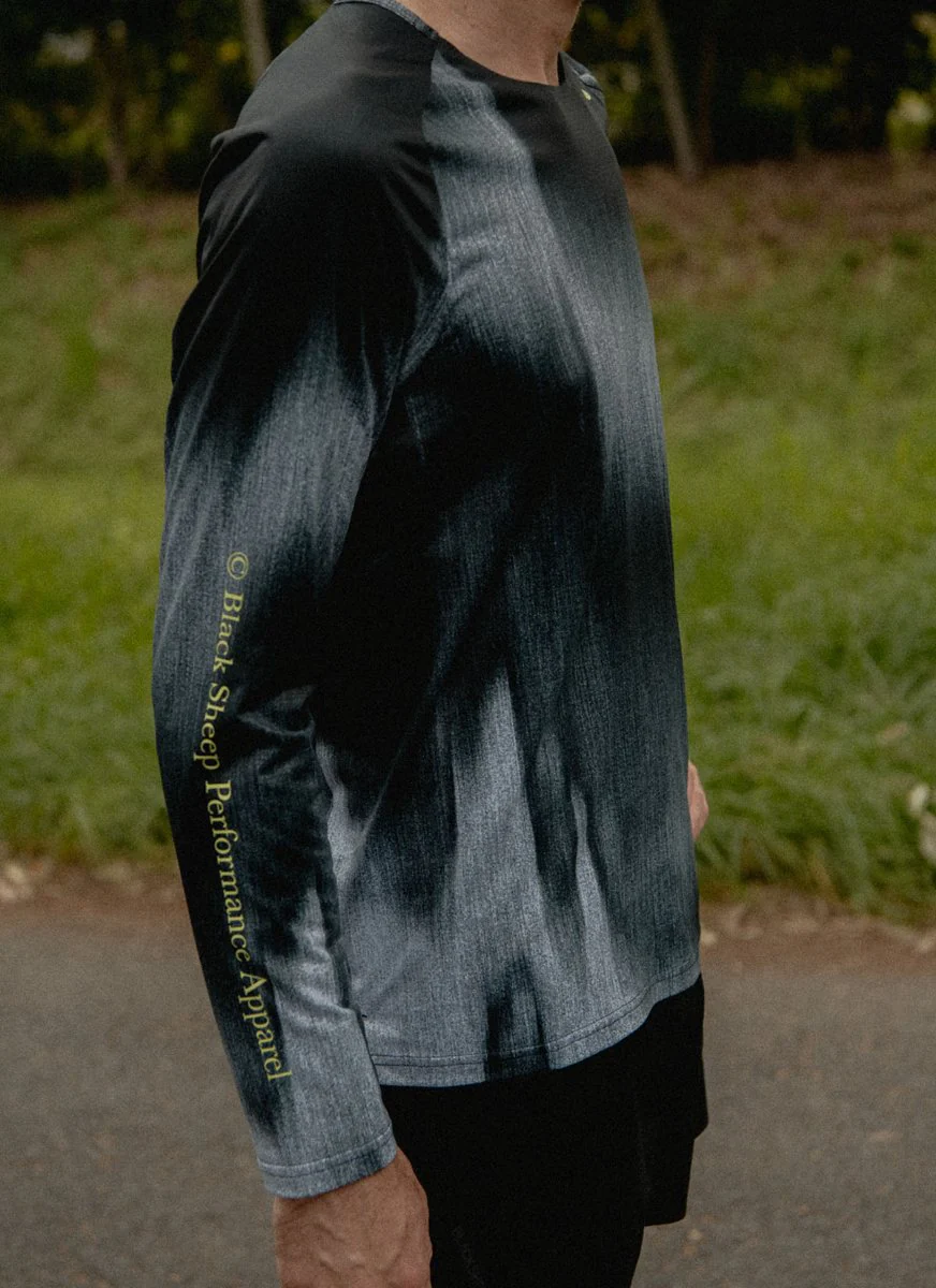 Men's Drylite LS Tee - Static Black - Image 2