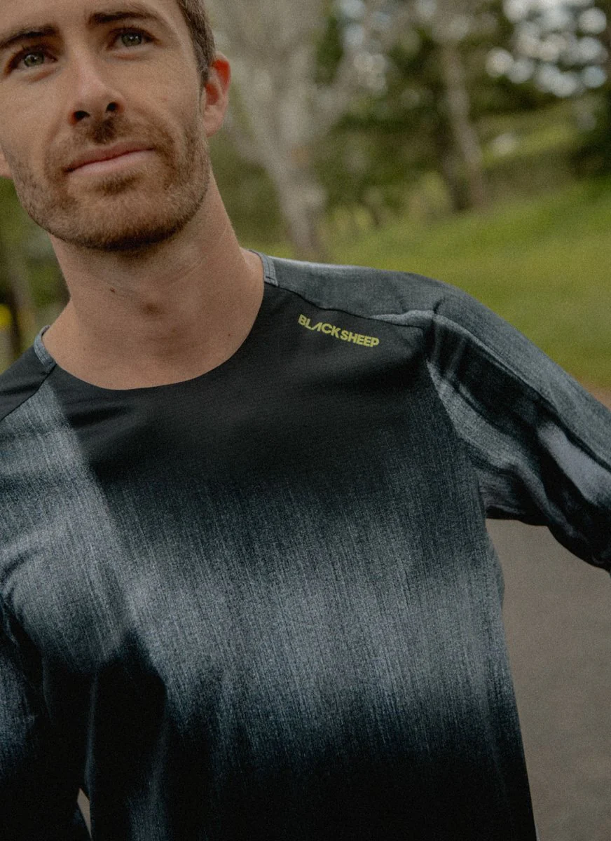 Men's Drylite LS Tee - Static Black - Image 3