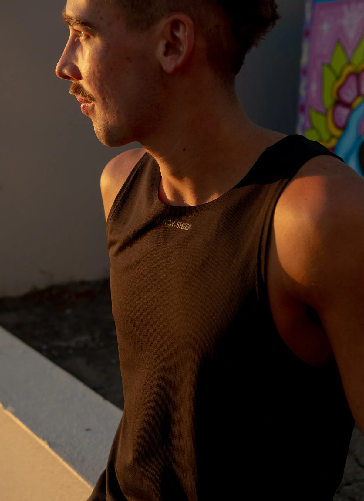 Men's Drylite Singlet - Black - Image 2