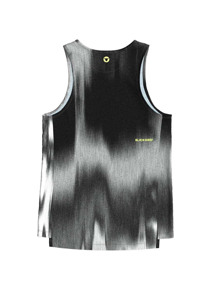 Men's Drylite Singlet - Static Black - Image 4