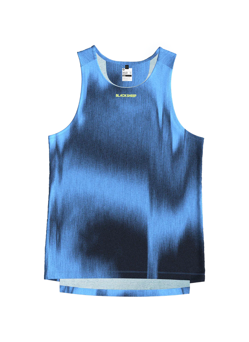 Men's Drylite Singlet - Static Blue