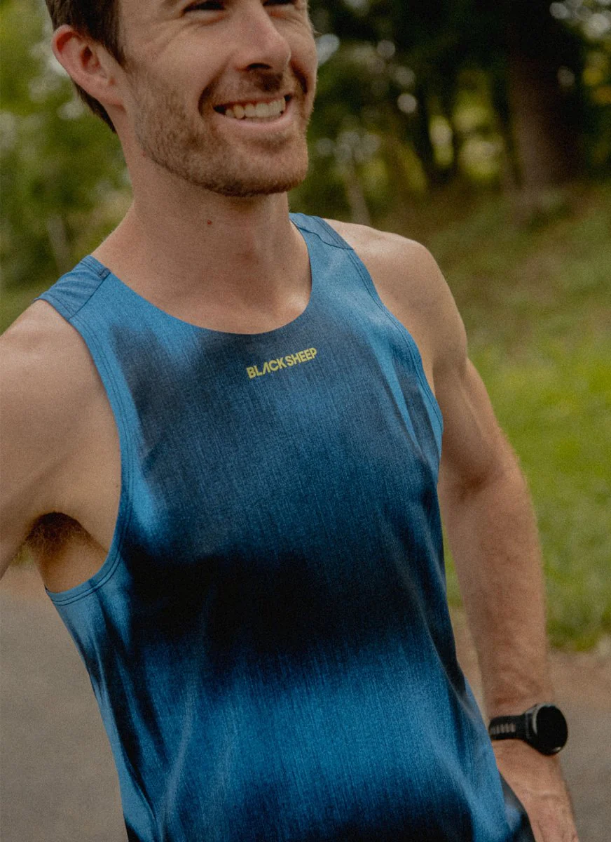 Men's Drylite Singlet - Static Blue - Image 2