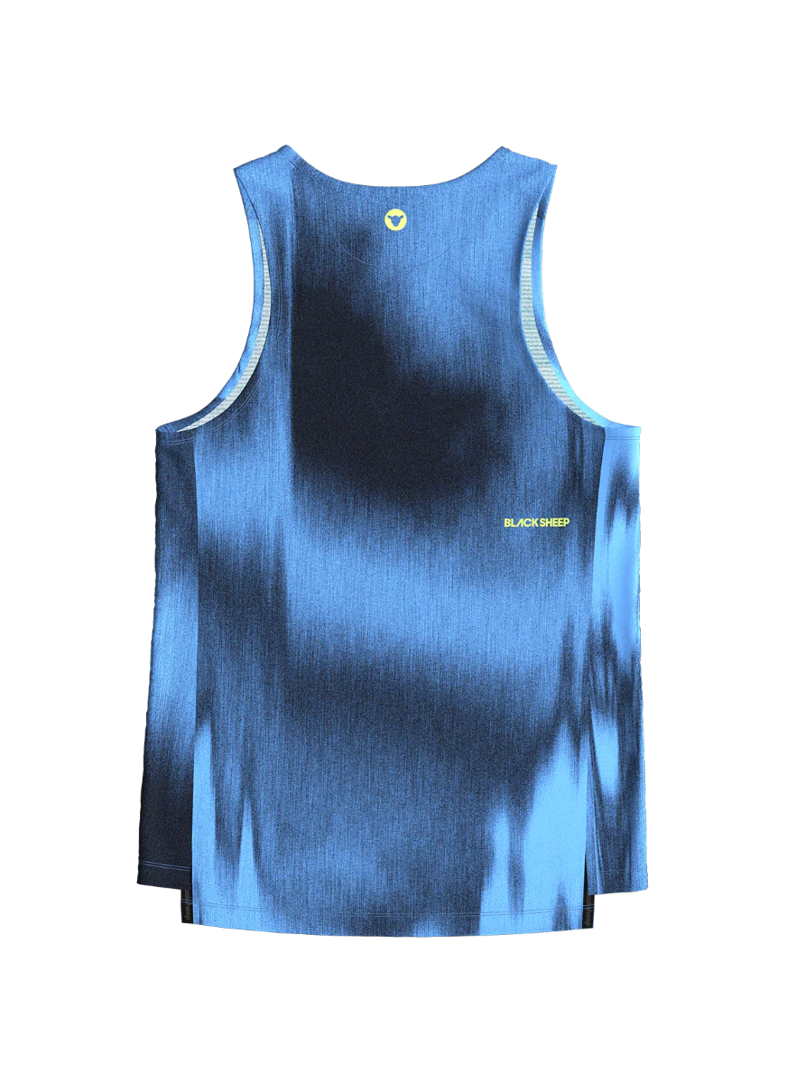 Men's Drylite Singlet - Static Blue - Image 4