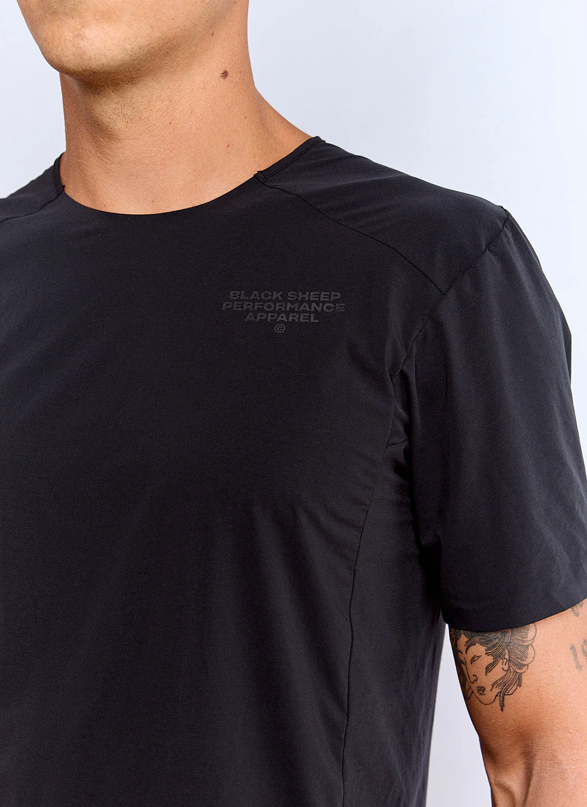 Men's FlyTec Race Tee - Classic Black - Image 2