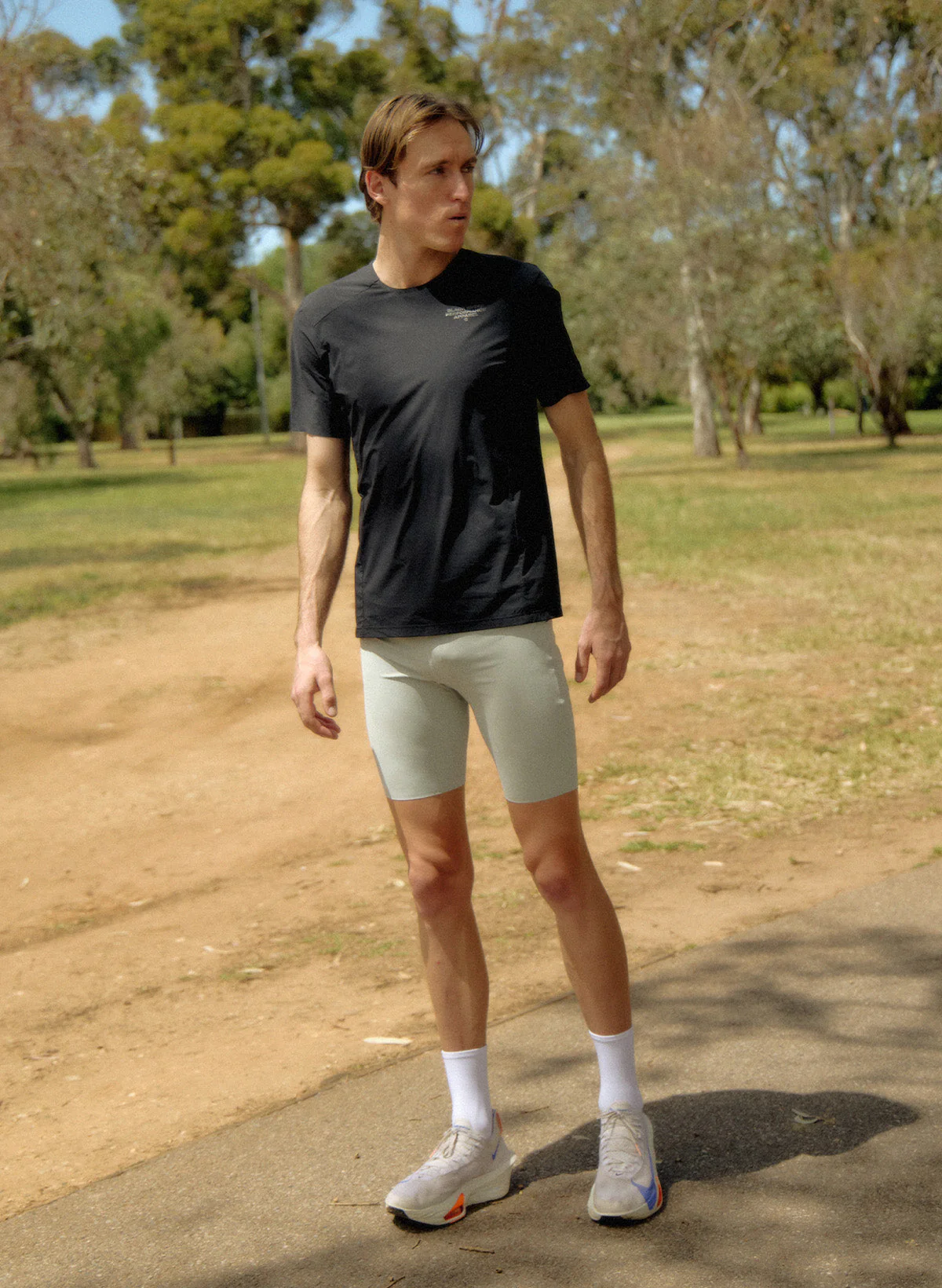 Men's FlyTec Race Tee - Classic Black - Image 4