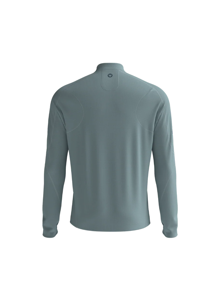 Men's GridFleece LS Pullover - Performance Titanium - Image 3
