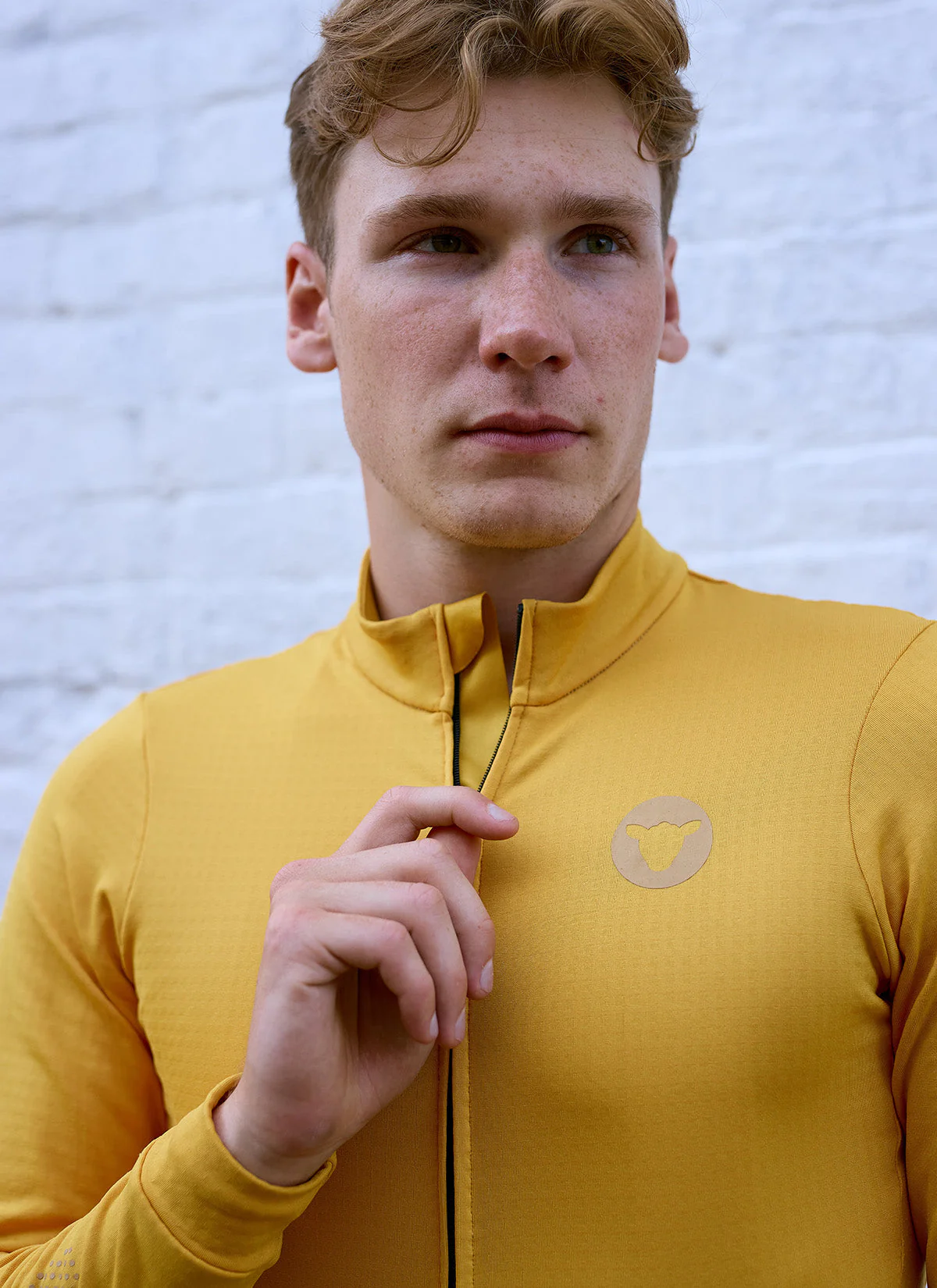 Men's GridFleece Thermal Jersey - Sun Gold - Image 2