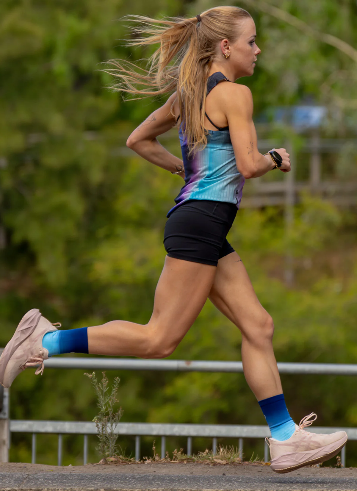SHYU x BLACK SHEEP Racing Socks - Blue - Image 2
