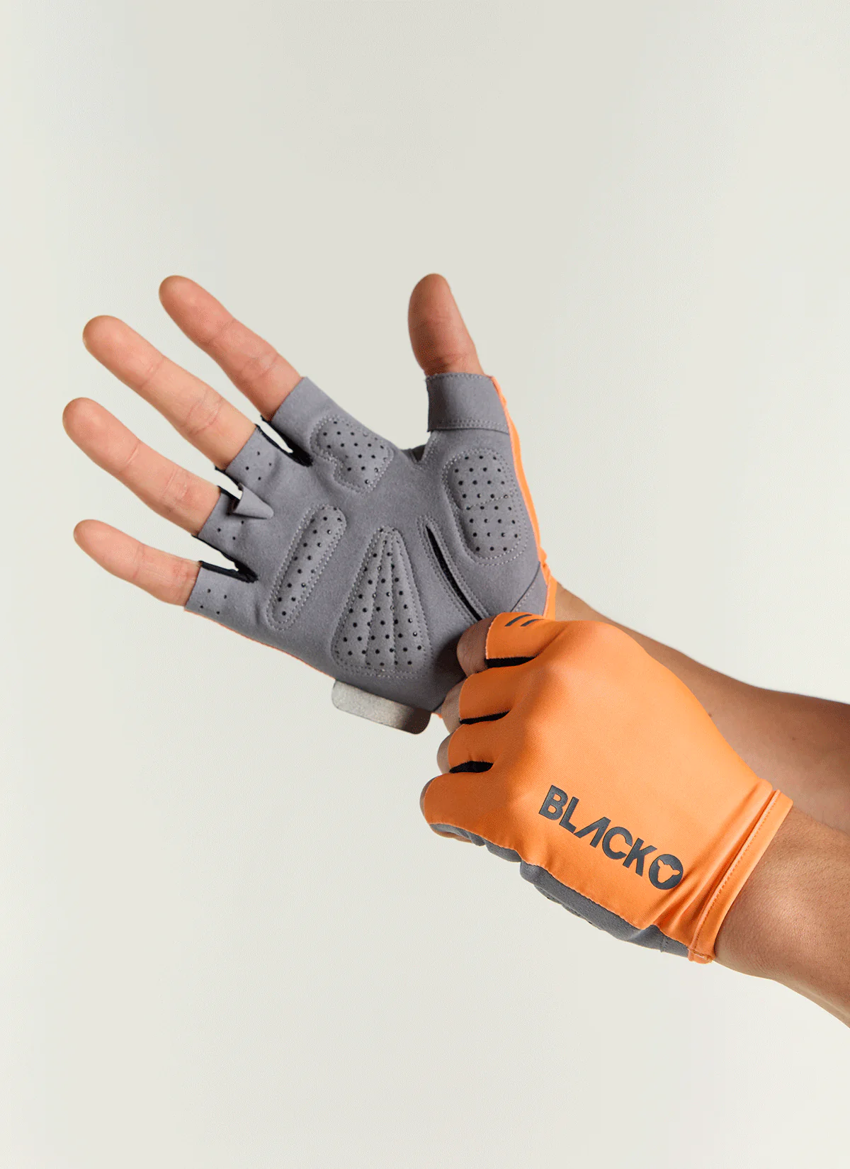 Team Short Finger Glove - Neon Orange - Image 3
