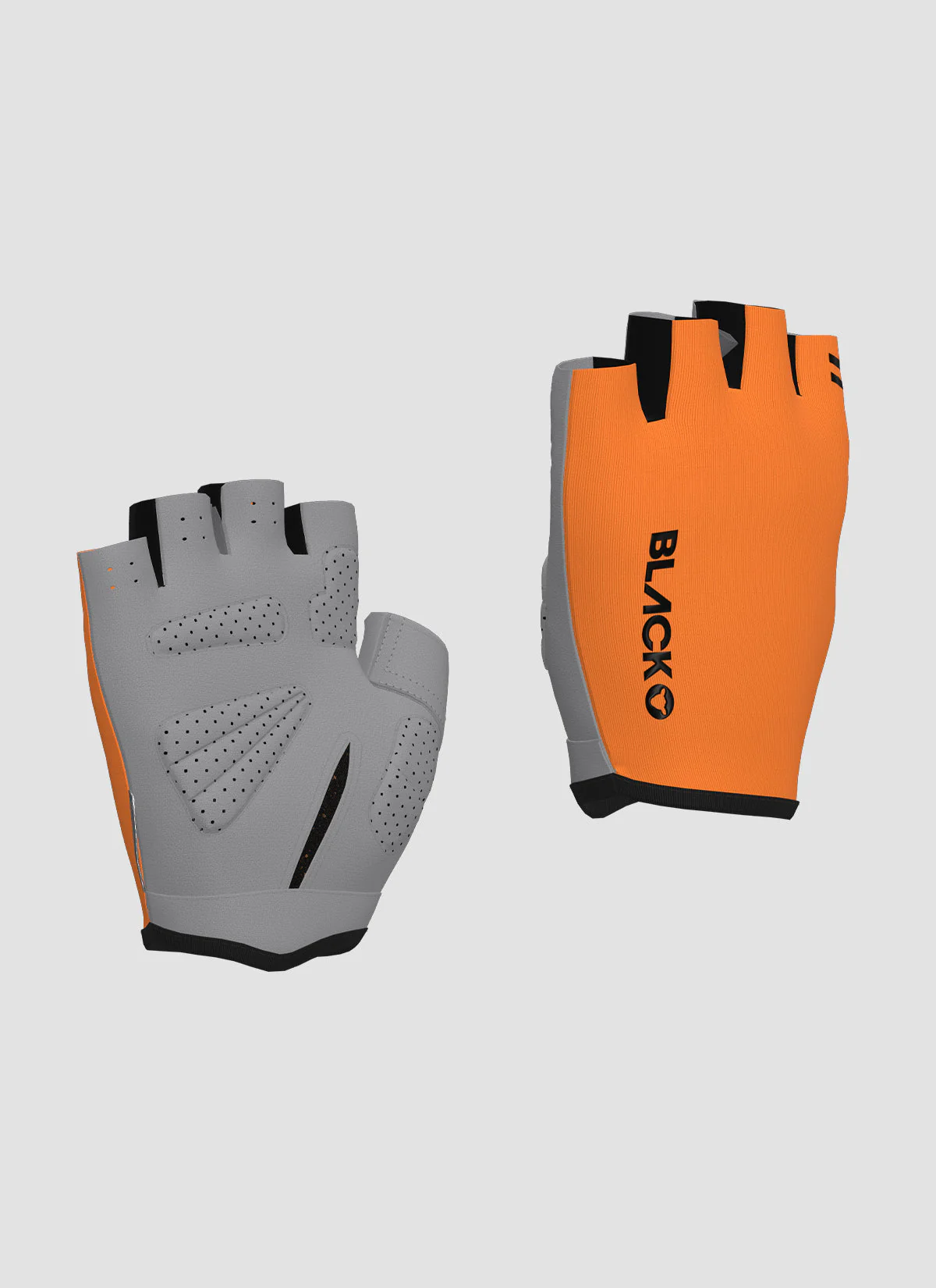 Team Short Finger Glove - Neon Orange - Image 4