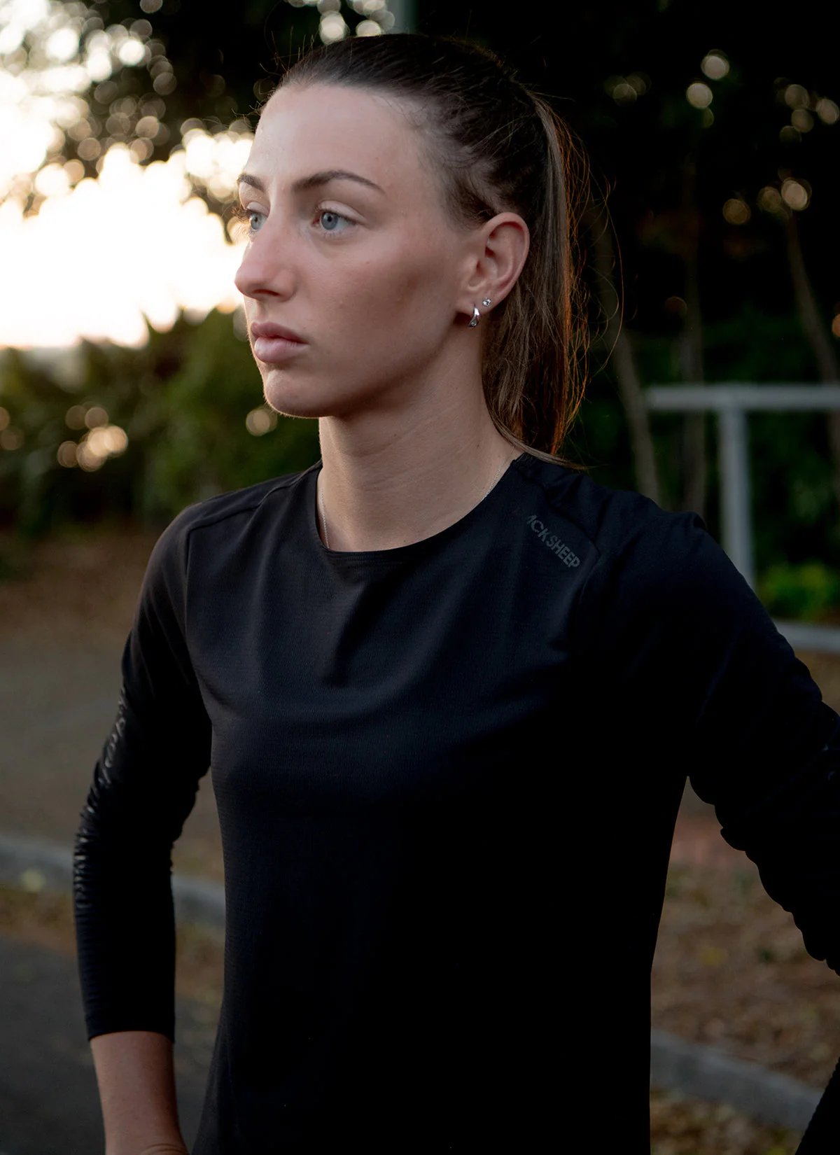 Women's Drylite LS Tee - Black - Image 2