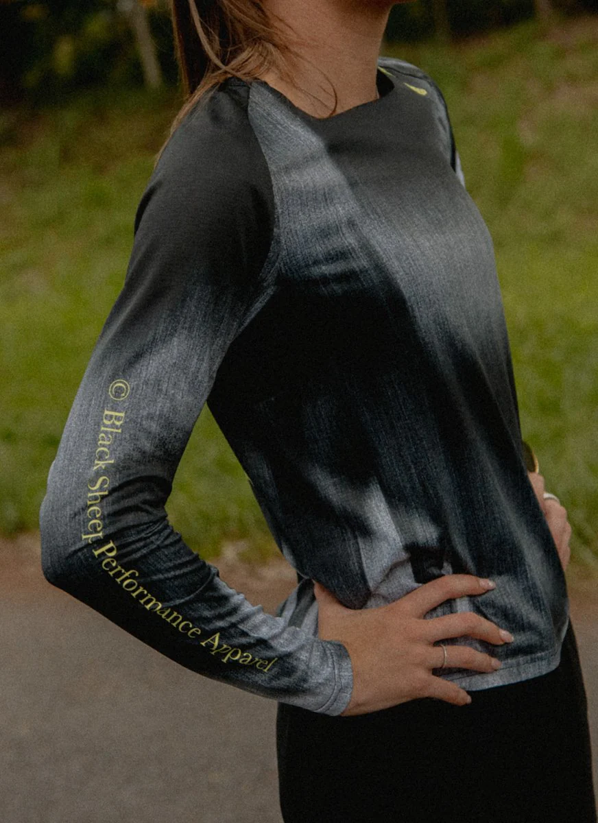 Women's Drylite LS Tee - Static Black - Image 2