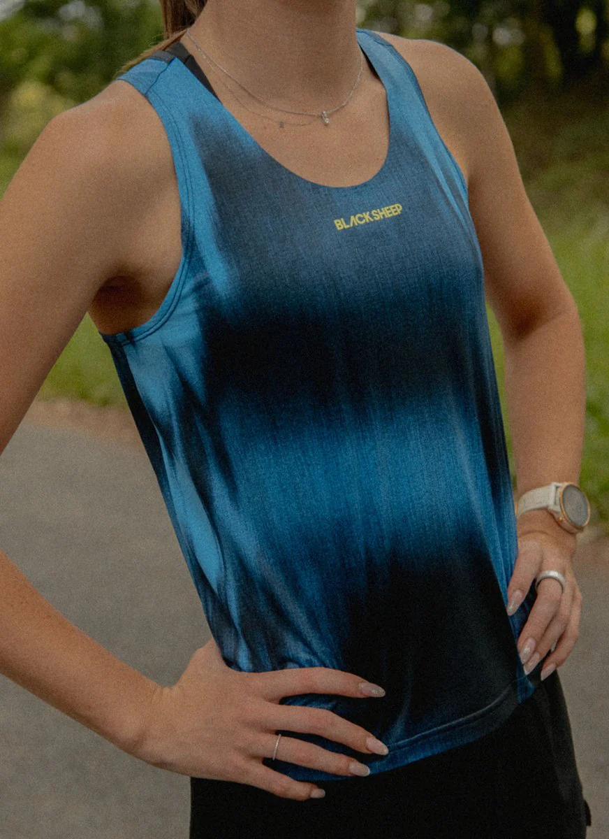Women's Drylite Singlet - Static Blue - Image 2