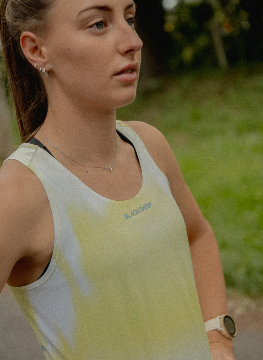 Women's Drylite Singlet - Static Lime - Image 2