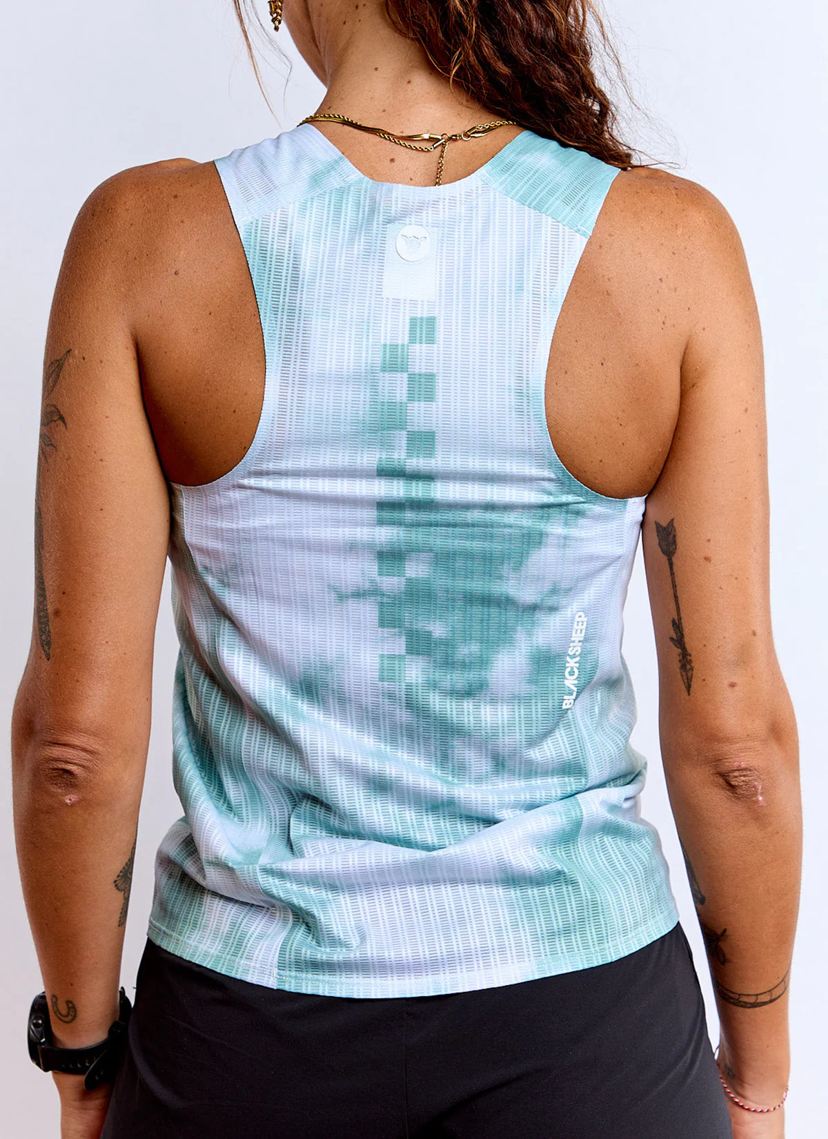 Women's FlyMesh Singlet - Sage Green - Image 4