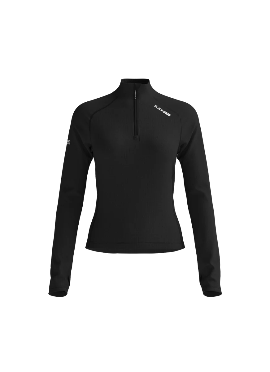 Women's GridFleece LS Pullover - Performance Black