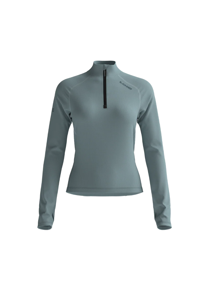 Women's GridFleece LS Pullover - Performance Titanium