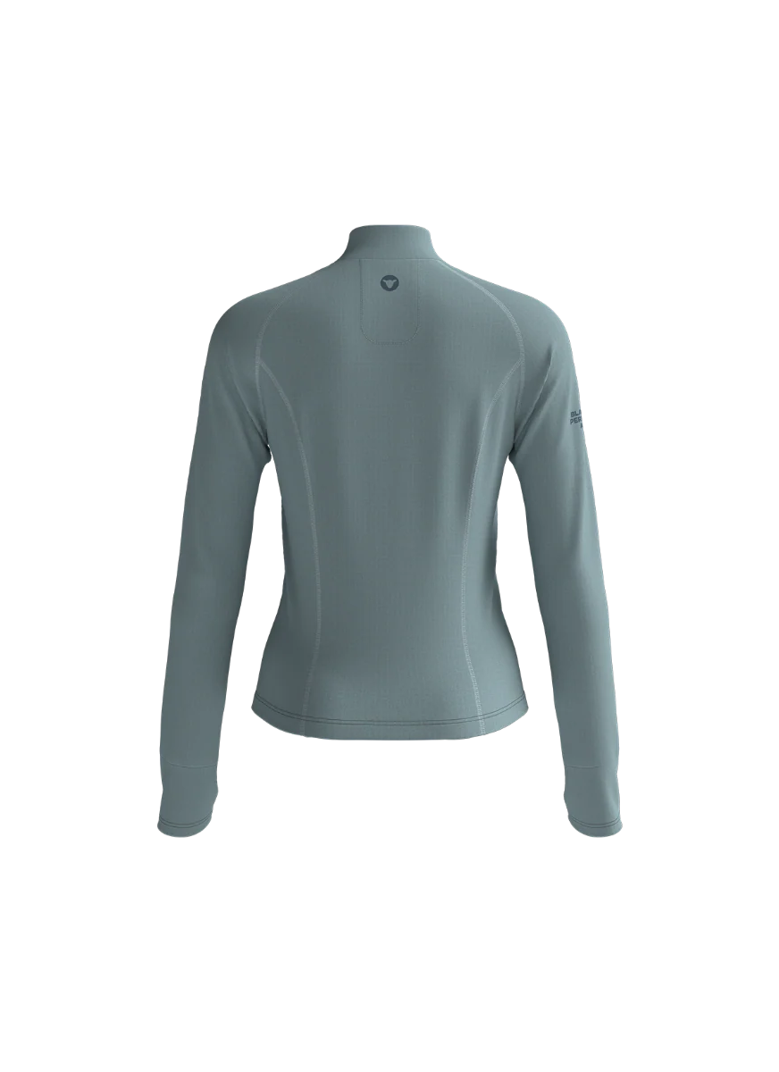 Women's GridFleece LS Pullover - Performance Titanium - Image 3