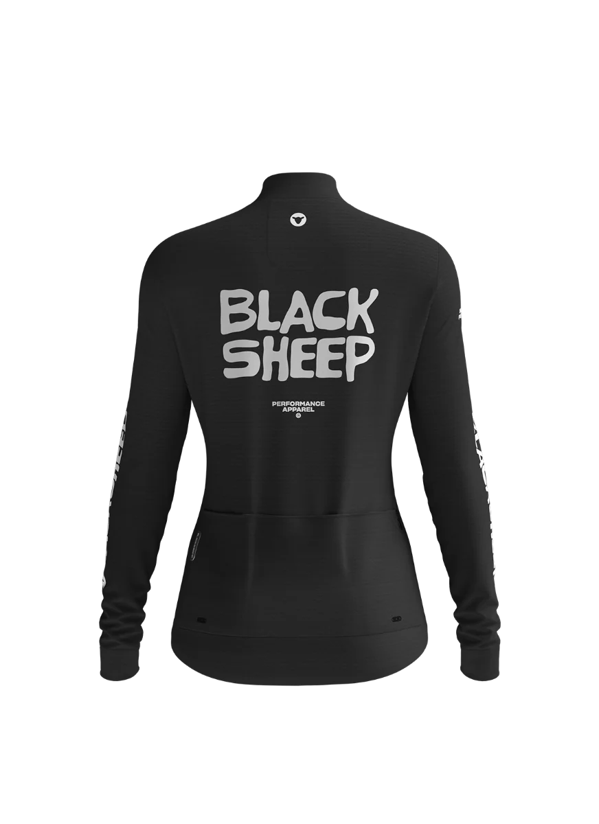 Women's GridFleece Thermal Jersey - PERFORMANCE BLACK - Image 3