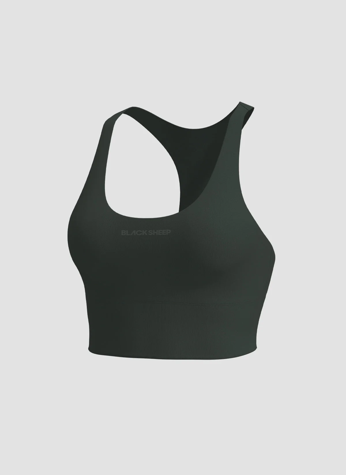Women's Long Line Padded Crop - Hunter Green - Image 3