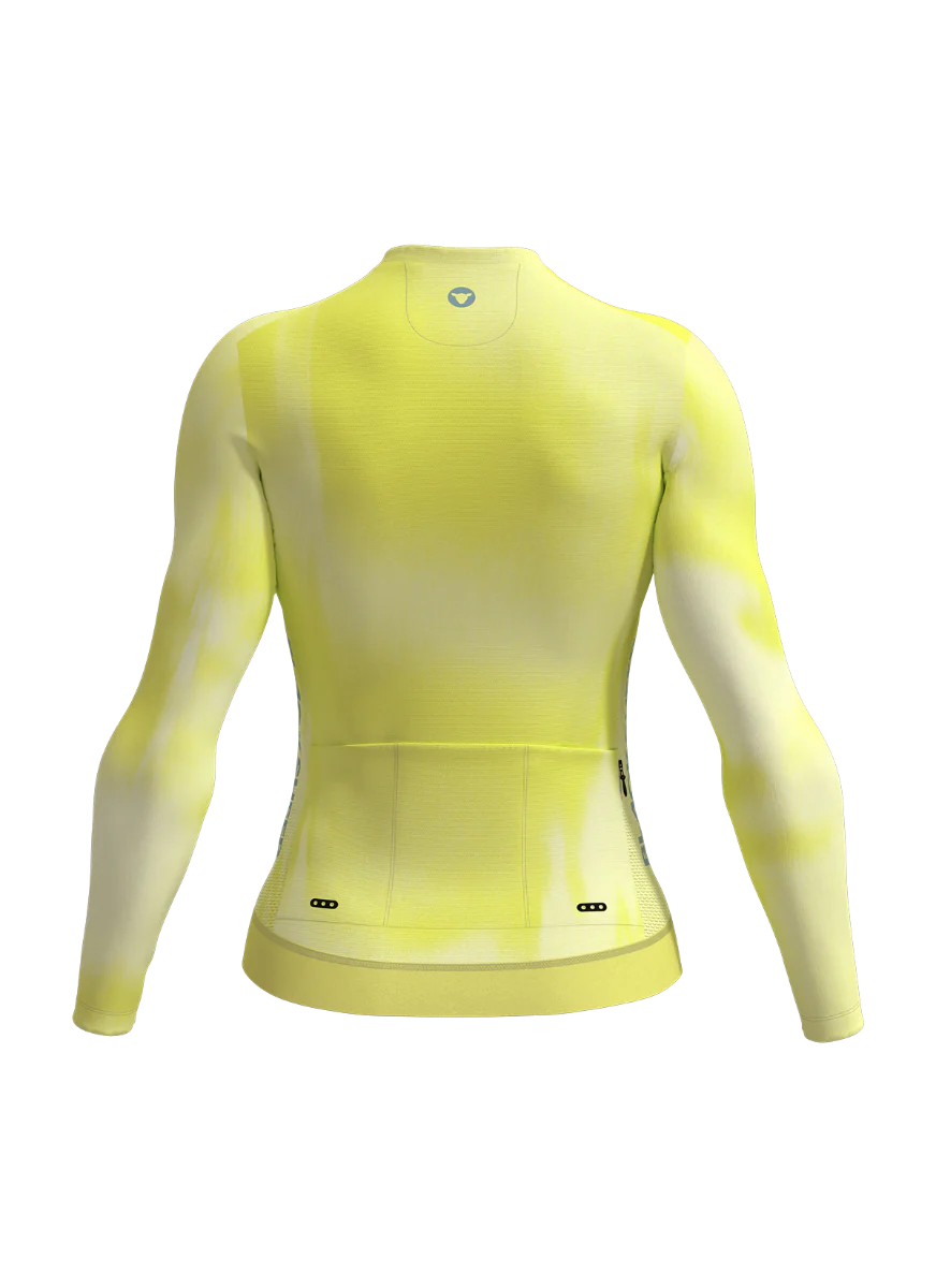 Women's Team LS Jersey - STATIC LIME - Image 2