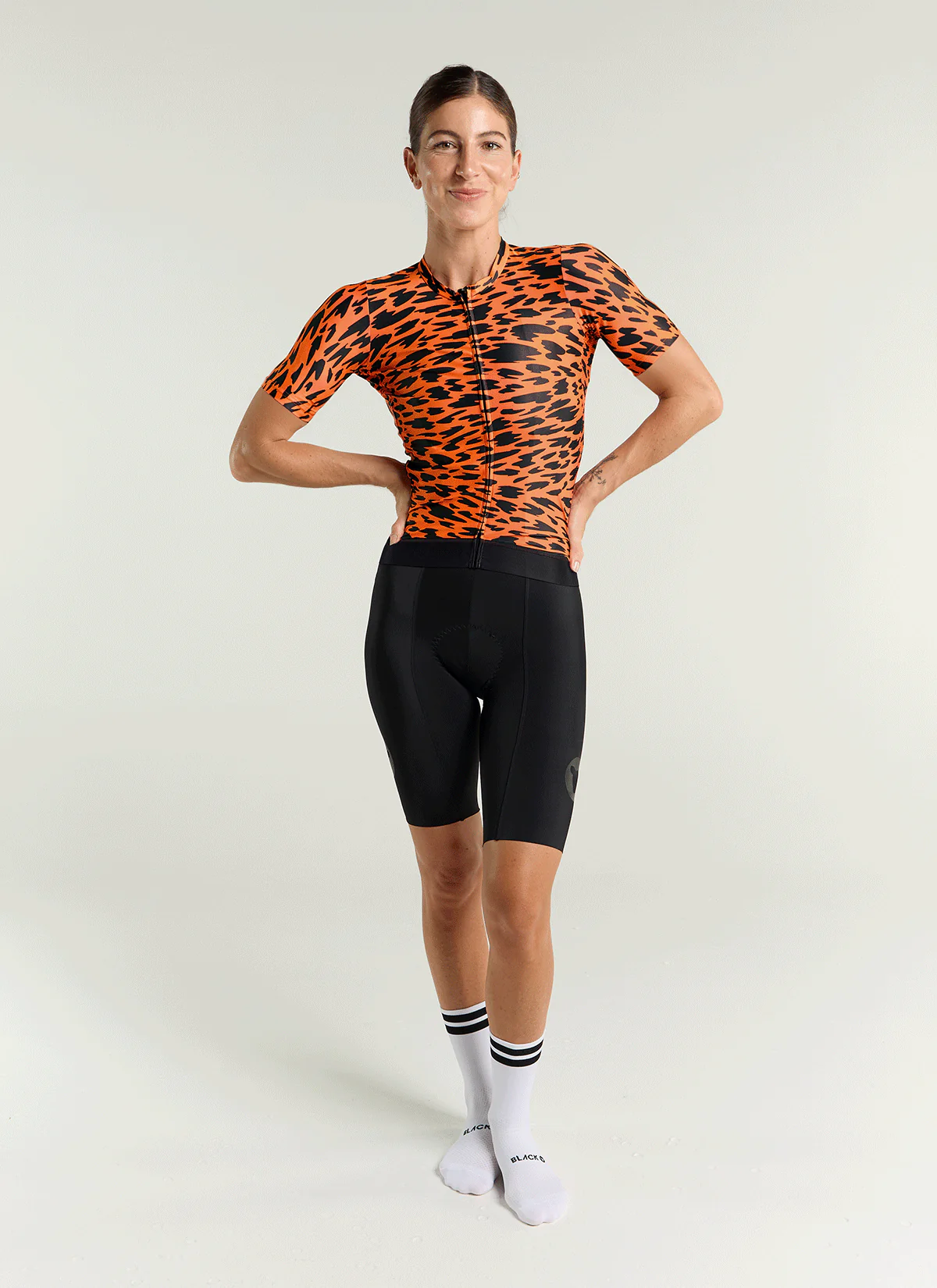 Women's Team SS Jersey - Neon Orange - Image 2